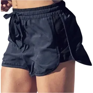 Womens sz10 Athleta Colorblocked Brooklyn Athletic Shorts-navy blue/black thumbnail 1