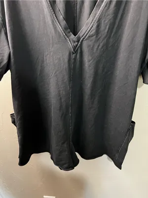 FP Movement Hot Shot Tee Romper Mineral Wash Black Oversized Boho Beach thumbnail 9