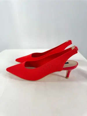 French Connection Viva Slingback Kitten Heel in Red Size 6.5 thumbnail 2