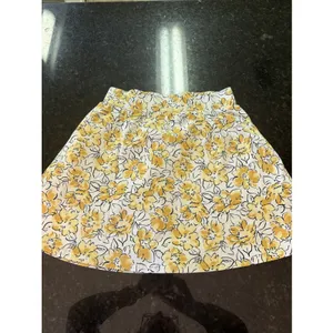 Pact NWT Organic Cotton Mini Skirt Circle Skater Sz XS Floral Pockets A-line thumbnail 5
