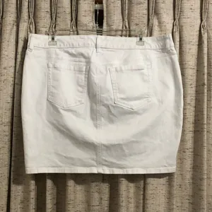 Torrid White Denim Mini Skirt  thumbnail 6