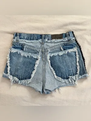 LF Carmar Titiana High Waisted Jean Shorts - Denim Blue, Size 24 thumbnail 3
