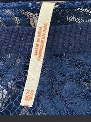 Free People Something Like Love Top size XS / SP. Navy blue. thumbnail 6
