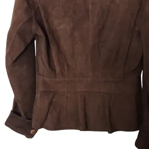 Unbranded Women's Suede Leather Button Front Jacket Small Brown boho earthy thumbnail 12