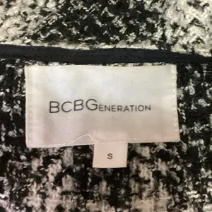 BCBGeneration Plaid Sleeveless Midi Long Duster Blazer Cardigan Coat Jacket Sz S thumbnail 4