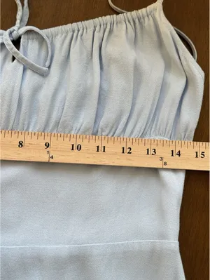 Sunday Best Delilah Dress Sky Blue ECOVERO Mini Dress Size M Aritzia thumbnail 14