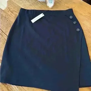 SANCTUARY Faux Wrap Mini Skirt ~ Large ~Navy ~ NWT! thumbnail 1