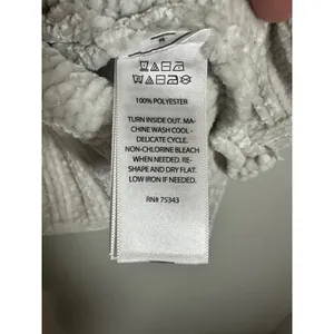 Cynthia Rowley Womens‎ Chenille Knit Crew Neck Sweater Cream Off White Large NWT thumbnail 5