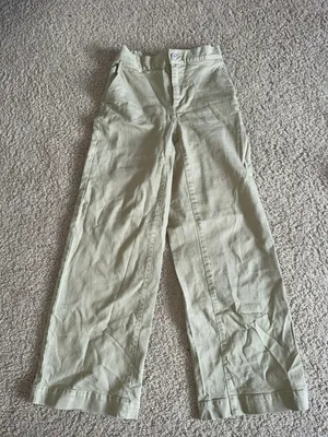 OAK+FORT Green Wide Leg Pants thumbnail 2