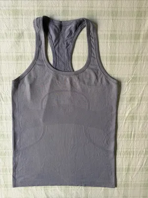 Lululemon Swiftly Seamless Racerback Tank Top - Lavender Gray thumbnail 3