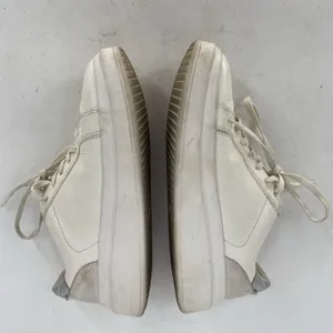 UGG Scape Platform Sneakers Womens Size 9 White Leather Lace Up Casual Shoes thumbnail 4