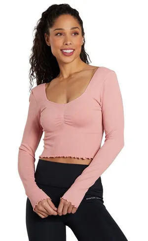 Spiritual Gangster Sweetheart Seamless Long Sleeve Size XS thumbnail 1