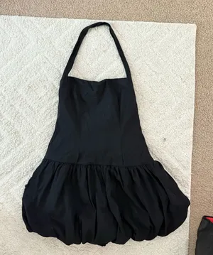 Black Princess Polly Halter Dress thumbnail 1
