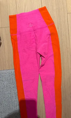 Beyond Yoga Bright Pink and Orange Leggings thumbnail 1