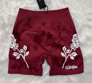 Civil Regime Blush Red Reaper Wash Kelly Seamless Shorts Size XS thumbnail 1