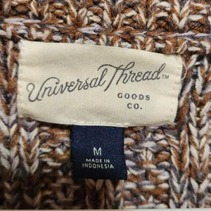 Universal Threads Brown Knit Round Neck Long Sleeve Cozy Pullover Sweater Medium thumbnail 6