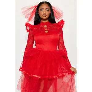NEW Party King Twisted Bride to Be Beetlejuice Lydia Costume Size XS thumbnail 2