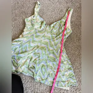For Love & Lemons Yori Mini Dress in Green thumbnail 5