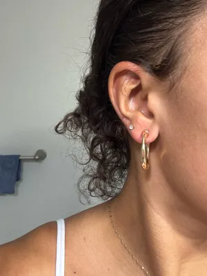 Chunky hoops Gold thumbnail 7