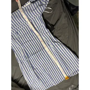 NWT Lulus Size Small‎ Seaside Skipper Blue Striped Off-The-Shoulder Mini Dress thumbnail 8