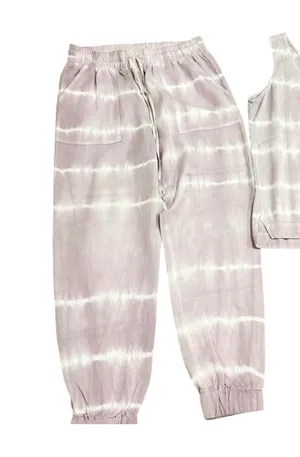 Red haute joggers thumbnail 2