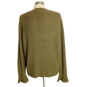 J. Crew‎ flared sleeve cable knit sweater thumbnail 5