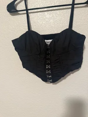 Princess Polly Black Corset Top thumbnail 4