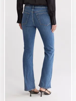 Rag & Bone Piper Mid-Rise Wide Leg bootcut Full Length Jeans 28 thumbnail 2