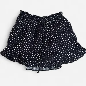 Free People Ellia Printed Mini Skirt in Black Polka Dots XS thumbnail 3