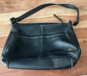 The Sak Vintage 2000's Y2K Indie Sleaze Pebbled Leather Hobo 90s Baguette Bag thumbnail 1