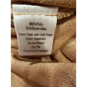 Jluxlabel Gold Slinky Strapless Long Maxi Dress XXL thumbnail 6