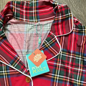 Posh Peanut Pajama Top Red Size M thumbnail 2