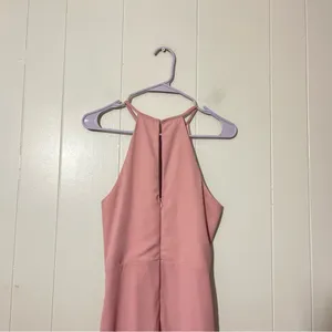 BHLDN Macro Maxi Dress Blush Pink Halter Bridesmaid Gown Size M thumbnail 5