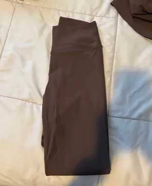 Wilo The Label brown halter ribbed workout set - XS top and S leggings thumbnail 7