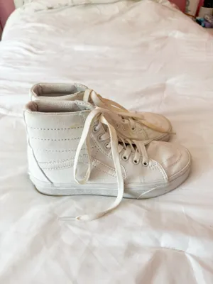 Vans Canvas Sk8-Hi True White Shoes Size 6 thumbnail 3