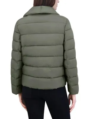 Tahari Olive Green Puffer Coat thumbnail 4