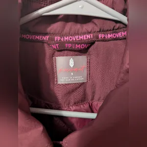 NWTS Free People Movement Off the Bleachers Button Up Puffer Coat Oxblood Small thumbnail 3