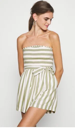 American Eagle Outfitters Smocked Tube Romper thumbnail 2