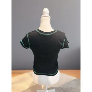 Forever 21 Women's Spooky Vibes Black Crop Top T-Shirt Size S thumbnail 3