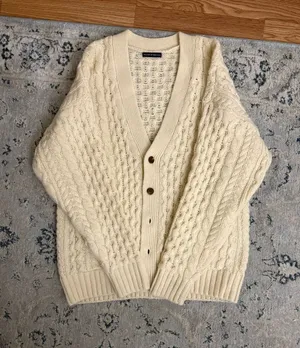 Brandy Melville Eva Heavy Wool Cable Knit Cardigan thumbnail 1