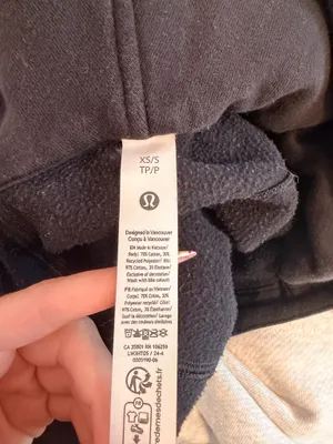 Lululemon Scuba Half-Zip Hoodie XS/S black and gold thumbnail 3