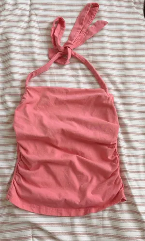 SheIn Pink halter top thumbnail 1