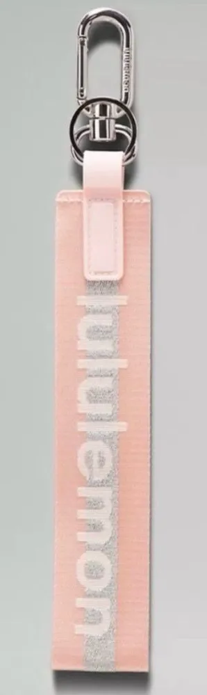 NEW & AUTHENTIC Lululemon‎ Never Lost Keychain- Pink Mist/Silver SOLD OUT thumbnail 1