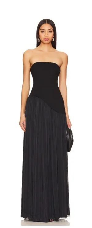 Lovers and Friends Alice Strapless Gown Black Size Small thumbnail 1