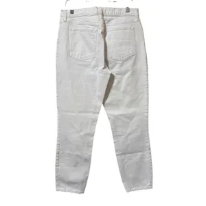 Abercrombie & Fitch The Skinny High Rise Jeans Women Size 31/12R White‎ Preppy thumbnail 2