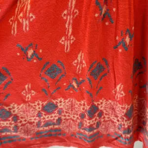 American Eagle Outfitters Large Vintage‎ Y2K Boho Coral Tribal Print Top thumbnail 7