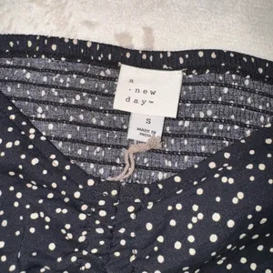 NEW A New Day Black and Tan Polka Dot Blouse thumbnail 13