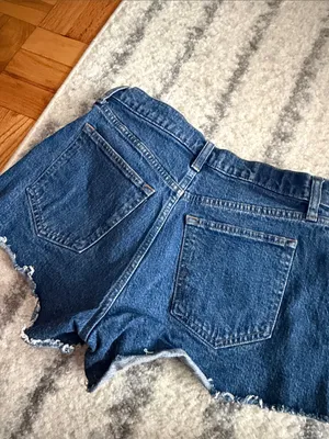 Abercrombie & Fitch Blue Denim Jean Shorts thumbnail 4