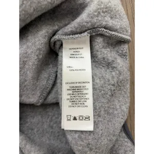 Eddie Bauer Women’s Fleece Pullover Medium Gray Snap Neck Sweater thumbnail 6