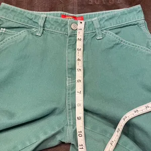 Dickies Carpenter‎ Pants Juniors 1/25 Green Cargo Utility Grunge Mid-Rise thumbnail 13
